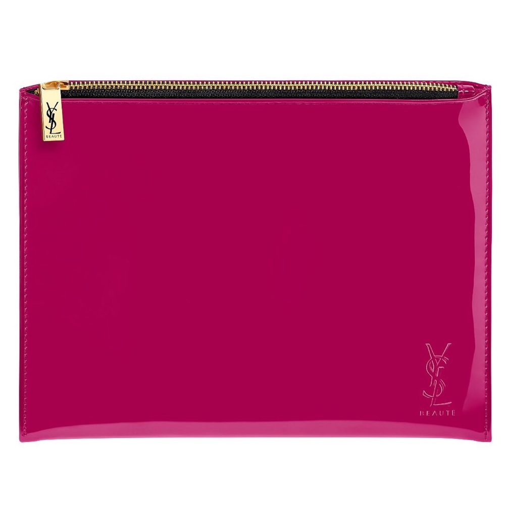 Yves Saint Laurent Beauté Pouch Pink w/ Zipper NEW